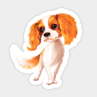 Cavalier King Charles Spaniel dog Sticker